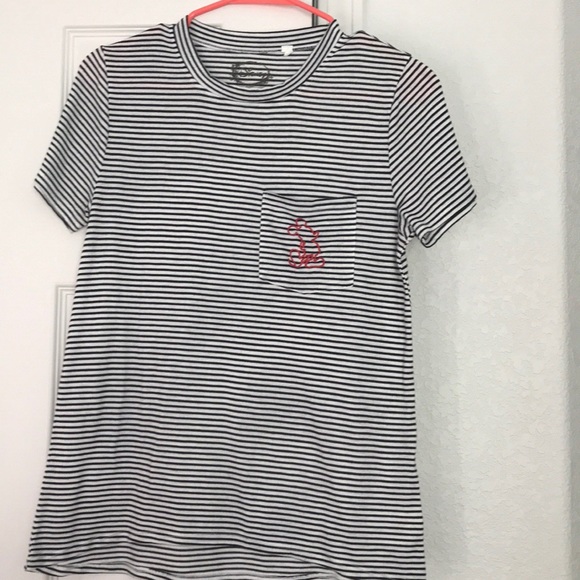 Disney Tops - Mickey Mouse striped shirt